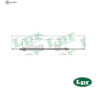 CABLE PULL PARKING BRAKE C0119B FOR CITROEN XSARA/Break/Van LFY /LFZ 1.8L 4cyl