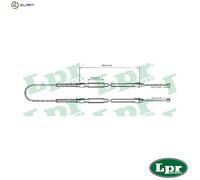 CABLE PULL PARKING BRAKE C0174B FOR PEUGEOT BOXER/Platform/Chassis/FURGON/Van