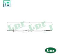 CABLE PULL PARKING BRAKE C0184B FOR FIAT LANCIA 192B2/350A1/843A1.000 1.4L 4cyl