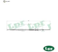 LPR Brakes Handbrake Cable C0191B – for FIAT 182 B6.000 / 186A4.000 / A3.000 1.6L
