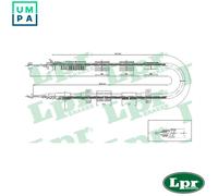 LPR C0206B Handbrake cable