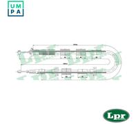 LPR C0223B Handbrake cable