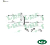 CABLE PULL PARKING BRAKE C0227B FOR FORD FOCUS/Turnier/Clipper EYDC/EYDF 1.8L