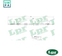 CABLE PULL PARKING BRAKE C0266B FOR FORD MONDEO//II/Mk COUGAR RKA/RKKRFN 1.8L