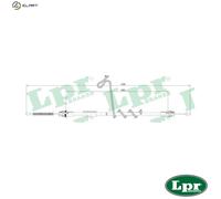 LPR C0286B Handbrake cable