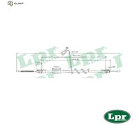 LPR C0293B Handbrake cable