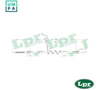 LPR C0296B Handbrake cable