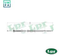 LPR C0307B Handbrake cable