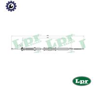CABLE PULL PARKING BRAKE C0307B FOR FIAT GRANDE/PUNTO 330A1.000 1.2L 4cyl PUNTO