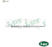 LPR C0307B Handbrake cable