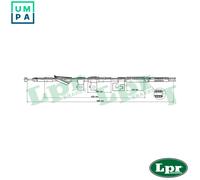 LPR C0310B Hand brake cable