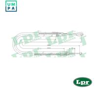 CABLE PULL PARKING BRAKE C0399B FOR MERCEDES-BENZ C-CLASS/Break/T-Model 2.3L