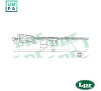 LPR C0478B Hand brake cable