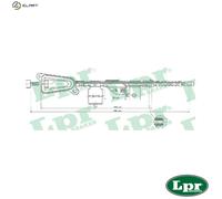 CABLE PULL PARKING BRAKE C0484B FOR NISSAN YD22DDTiiYD22DDT 2.2L QG18DE 1.8L