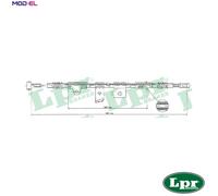CABLE PULL PARKING BRAKE C0496B FOR NISSAN GA16DS 1.6L SR20DE/SR20DI 2.0L 4cyl