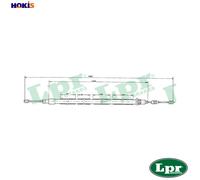 CABLE PULL PARKING BRAKE C0607B FOR PEUGEOT 205/Mk/II//ConvertibleY2/K 1.4L