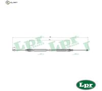 LPR C0759B Handbrake cable