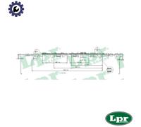 CABLE PULL PARKING BRAKE C0847B FOR TOYOTA 7A-FE 1.8L 1ZZ-FE 1.8L 1CD-FTV 2.0L
