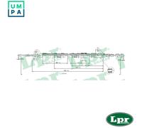 LPR C0847B Handbrake cable
