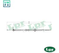 LPR C1012B Handbrake cable
