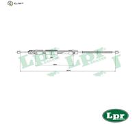 LPR C1463B Handbrake cable