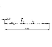 BOSCH 1 987 482 928 Hand brake cable
