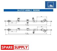 CABLE PULL, PARKING BRAKE FOR FORD FOCUS ATE 24.3727-0696.2
