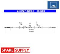 CABLE PULL, PARKING BRAKE FOR KIA CEED PRO CEED ATE 24.3727-3208.2