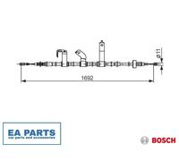Cable Pull, parking brake for KIA PRIDE BOSCH 1 987 482 841