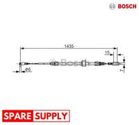CABLE PULL, PARKING BRAKE FOR MERCEDES-BENZ B901 B903 B904 BOSCH 1 987 477 853