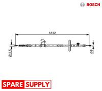CABLE PULL, PARKING BRAKE FOR OPEL CASCADA BOSCH 1 987 482 536