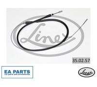 Cable Pull, parking brake for RENAULT FLUENCE LINEX 35.02.57