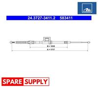 CABLE PULL, PARKING BRAKE FOR SEAT LEON ATE 24.3727-3411.2