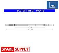 CABLE PULL, PARKING BRAKE FOR SEAT LEON ATE 24.3727-3415.2