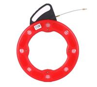 Cable Puller 30m Fiberglass Fish Tape Reel Puller with Impact Case for Wire Pulling Suitable for Ceiling Under Rug Conduit Pipe Or Electrical and Sites (15M)