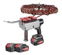 Cable Puller Hidden Pipe Threading 25000mAh/37500mAh Cable Wall Wiring Machine for Electrician，Cordless Wire Puller, 40m/min,2x37500mah