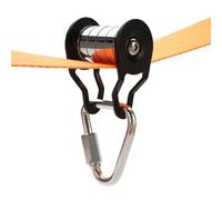 Cable Pulley for Slider SLA ckline, Pulley, Robust Pulley with 5 Wheels, Steel Cable Pulley for Slider, Strong Loading, Slider Slacklin-e Pully Plain Bearing Accessories for Ninja Courses