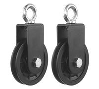 Cable Pulley Rotation Traction Wheel 3.54 in/90 mm Silence Smooth Detachable 360 Rotation for Pulley System DIY Attachment Lifting Blocks Gym Equipment, Hoists, Clothesline,DIY Home Projects (2 Pack)