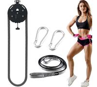 Cable Pulley System, Endless Rope Trainer with Adjustable Resistance and 330 lbs Capacity, Home Gym Pull Rope Machine for Arms, Back Coordination, Muscle Endurance and Physical Training