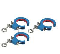 Cable Pulley Tray and Wire Guide Clamp Auxiliary Tool for Wiring and Cable Pulling, Made of Reinforced Nylon and Stainless Steel with 25kg Load Capacity, 3-Pack for Home, Garden, and Workshop Use,blue