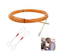 Cable Pulling Aid 10 m | Flexible Tension Spring 3 mm for Cable Installations, Electrical Installations, Empty Tubes and Fiber Optic Cable | Cable Pulling Coil with 2 Lead Springs