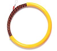 Cable Push Puller Fiberglass Conduit Fish Tape for Electrician 5mm 15m 30m Red Black(15m)