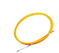 Cable Push Puller Fish Tape Fiberglass 6mm x 5-30m Yellow Wire Threading Tool(5m)