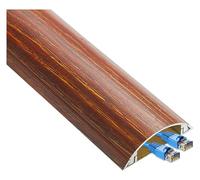 Cable Raceway - 1m Self-Adhesive Cord Management Channels for Home or Office, Wall and Floor Corners, TV Wire Hider Cover