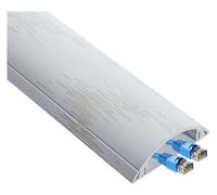 Cable Raceway - 1m Self-Adhesive Cord Management Channels for Home or Office, Wall and Floor Corners, TV Wire Hider Cover