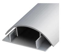 Cable Raceway - 1m Self-Adhesive Cord Management Channels for Home or Office, Wall and Floor Corners, TV Wire Hider Cover