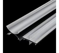 Cable Raceway 39" Length Metal Computer Pc Wires Management Adhesive Cables Concealer(Silver,Width 47Mm)