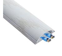 Cable Raceway 39" Length Metal Computer Pc Wires Management Adhesive Cables Concealer(White,Width 78Mm)