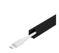 Cable Raceway Corner Concealer Trunking for Wall Floor Baseboard Ceiling - Cable Management Channel for TV Cables and Wire Covers,Black,A30