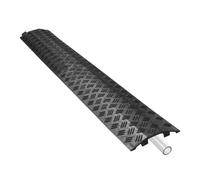Cable Ramp, Outdoor Traffic Bump, Drive Over Protector, Anti Slip Hollow Base Design, Wide Channel for Cable Safety, Protective Ramp forDriveway Garage Sidewalk Walkway Use